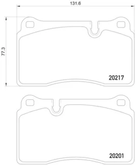 Hella Pagid Front Disc Brake Pad Set - 7G43-2D007-AA